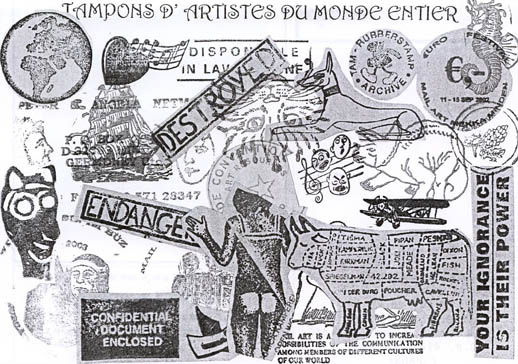 Tampons d'artistes du monde. 