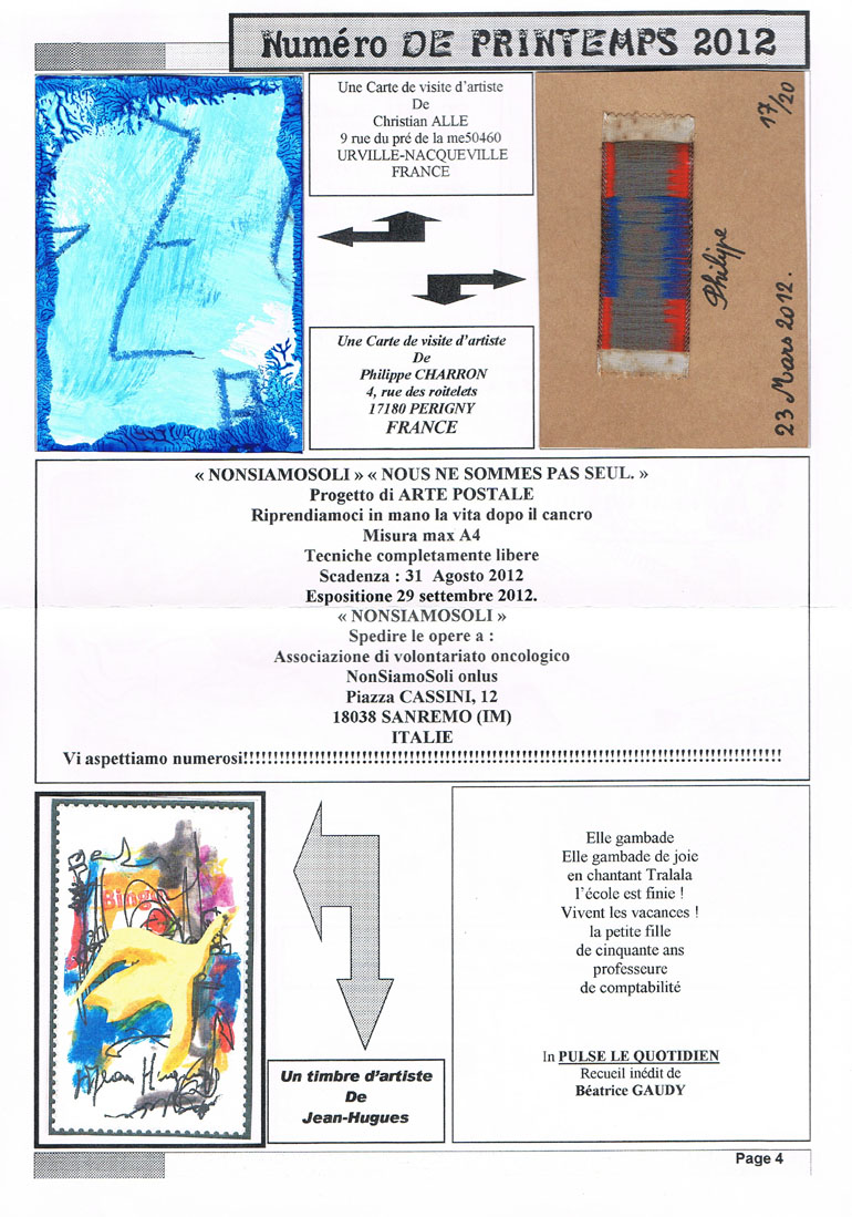 Art postal : Nada Zro page 04