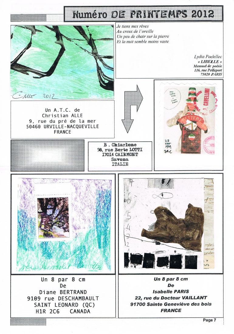 Art postal : Nada Zro page 07
